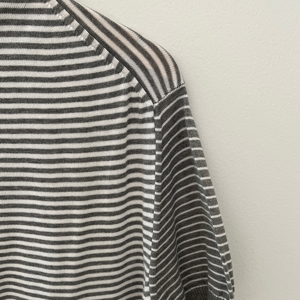 Men's Striped Polo Shirt - Gray - Picture 4 of 4